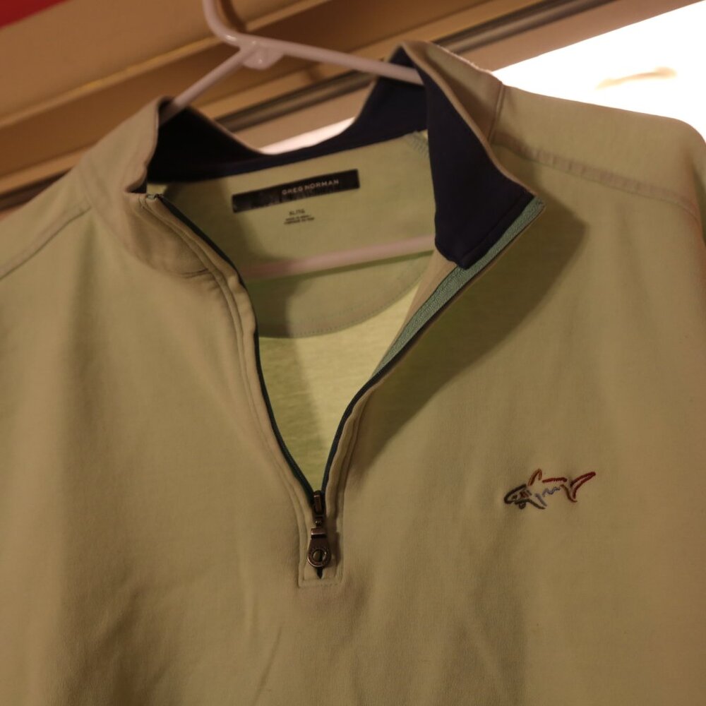 Greg Norman Jacket Light Green Pullover Zipper Xl - image 3